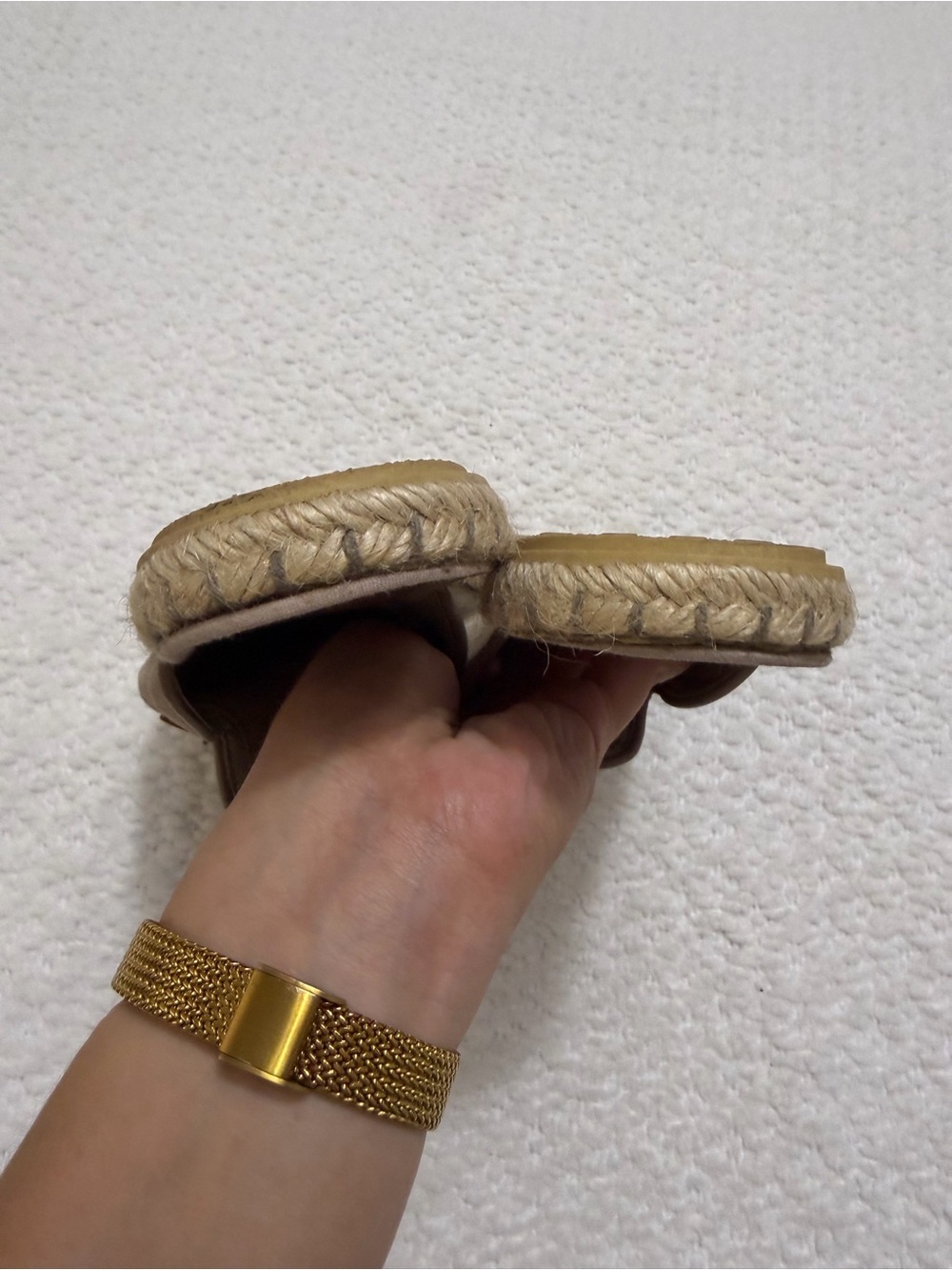 Verbenas Celia Espadrilles Taupe Suede Flats Women’s Size 41 EU 10-10.5 US - Picture 10 of 12